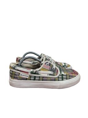 Converse Unisex One Star Plaid Nautical Theme Boat Shoe Size 7.5 or 6 #885